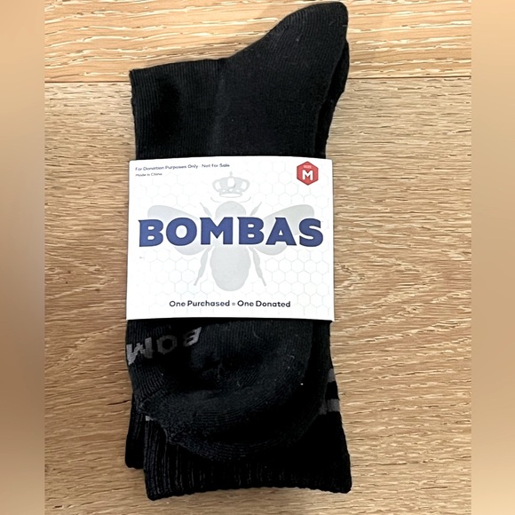 Bombas Other - Bombas Men's Black/grey crew socks